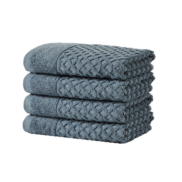 Cotton Diamond Waffle Weave Bath Towel Set - Grayson Collection