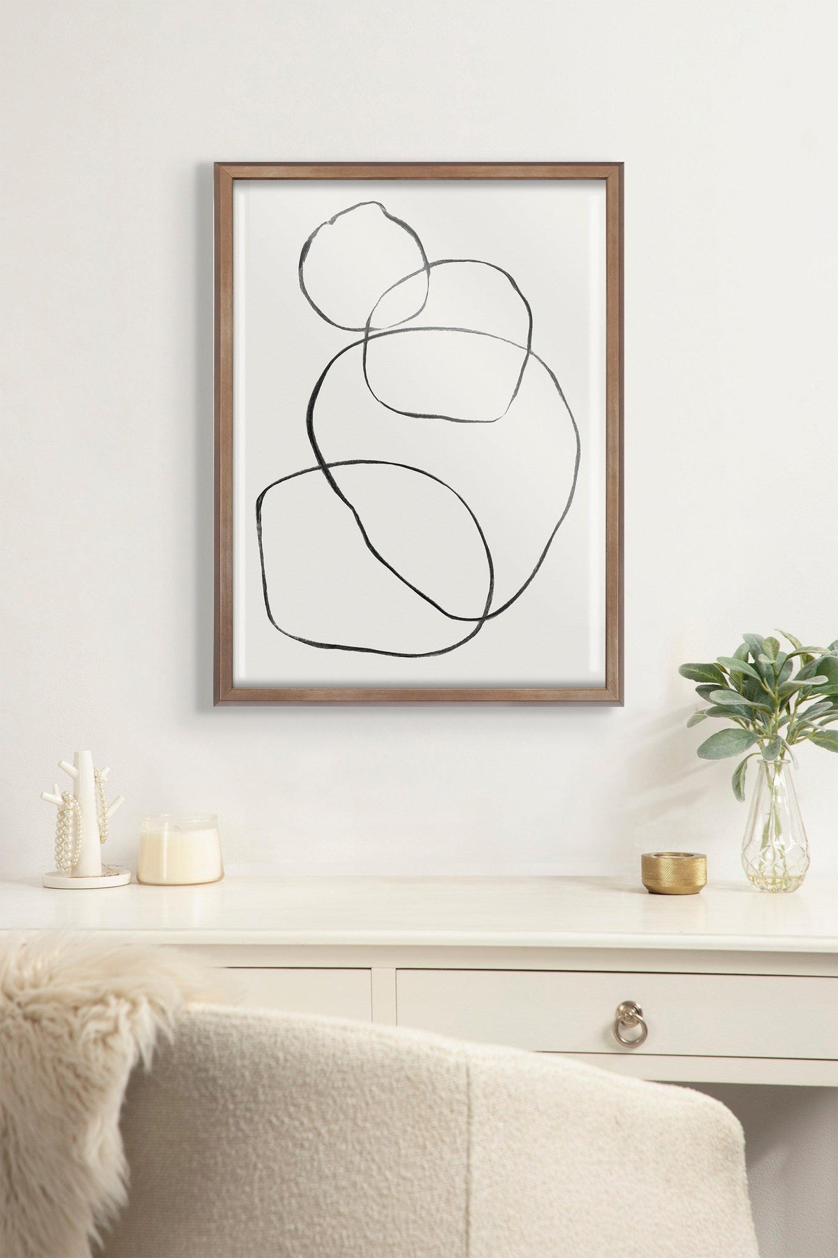 Blake 869 Going In Circles Framed Printed Glass by Teju Reval of SnazzyHues