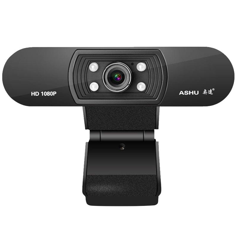 H800 Full HD Video Webcam 1080P HD Camera USB Webcam Focus Night Vision Computer Web Camera with Built in Microphone For Video Conferencing Recording and Streaming