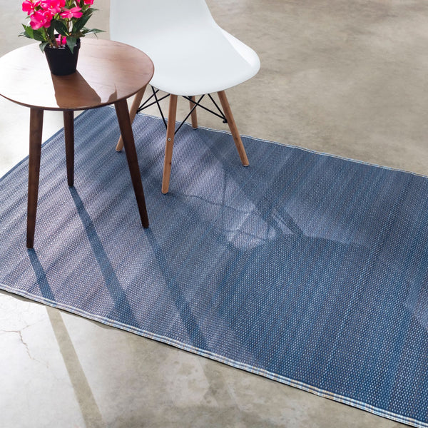 Cancun Shadow - Blue Outdoor Rug for Patio