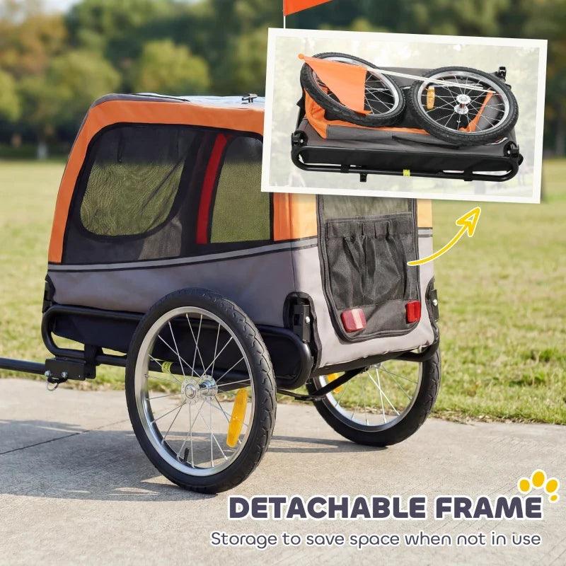 Dog Bike Trailer, Pet Cart Bicycle Carrier with 20