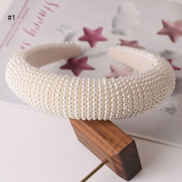 Hair Hoop women hairbands Sweet Headbands for Women Beaded Pearl Headbands Hair Accessories Gorgeous Hair Accessories For Women