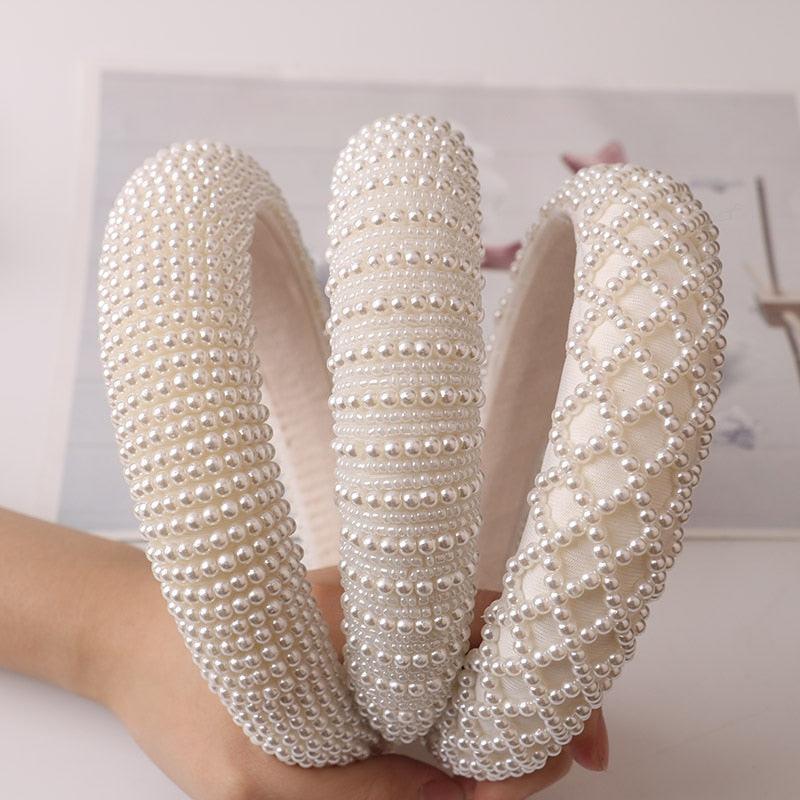Hair Hoop women hairbands Sweet Headbands for Women Beaded Pearl Headbands Hair Accessories Gorgeous Hair Accessories For Women