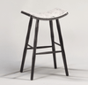 EB Saddle Stools - 30" Bar Height - Hair on Hide