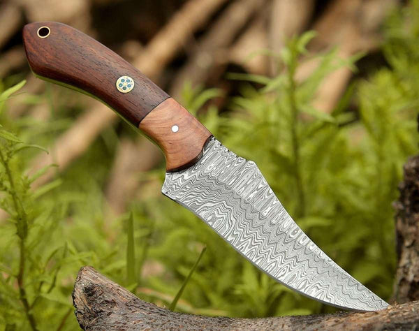 Halcyon Field Dressing Knife with Rosewood & Olivewood Handle - Gifts for You 'n Me
