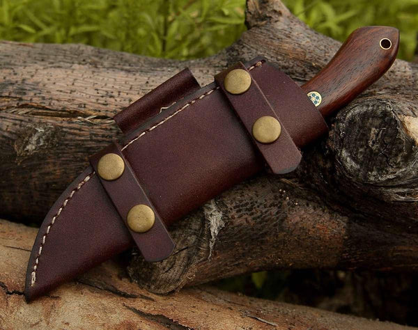 Halcyon Field Dressing Knife with Rosewood & Olivewood Handle - Gifts for You 'n Me