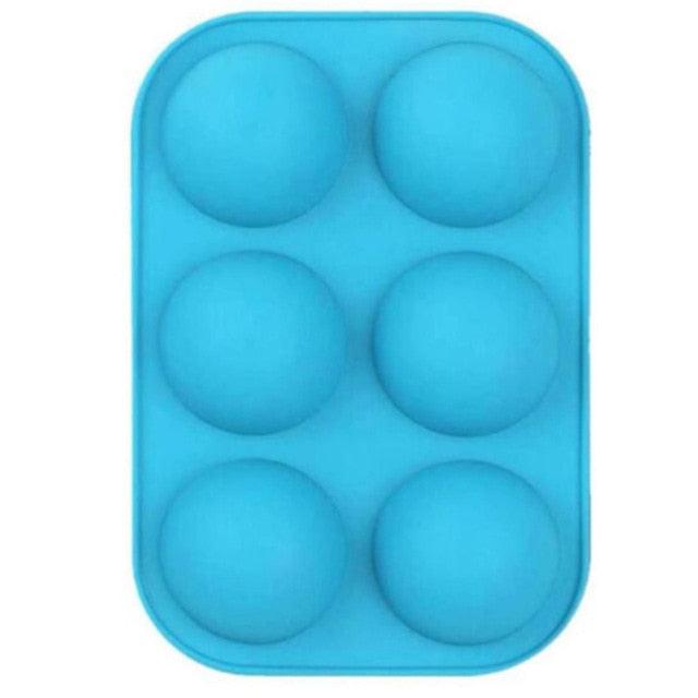 Half Sphere Silicone Soap Molds Bakeware Cake Decorating Tools Pudding Jelly Chocolate Fondant Mould Ball Biscuit Baking Mould 6 Holes Silicone Mold Half Ball Sphere For Making Chocolate Cake Jelly Pudding Handmade Soap