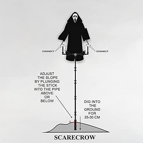 Halloween Decoration Tricky Props Skull Screaming Scarecrow Home Decor