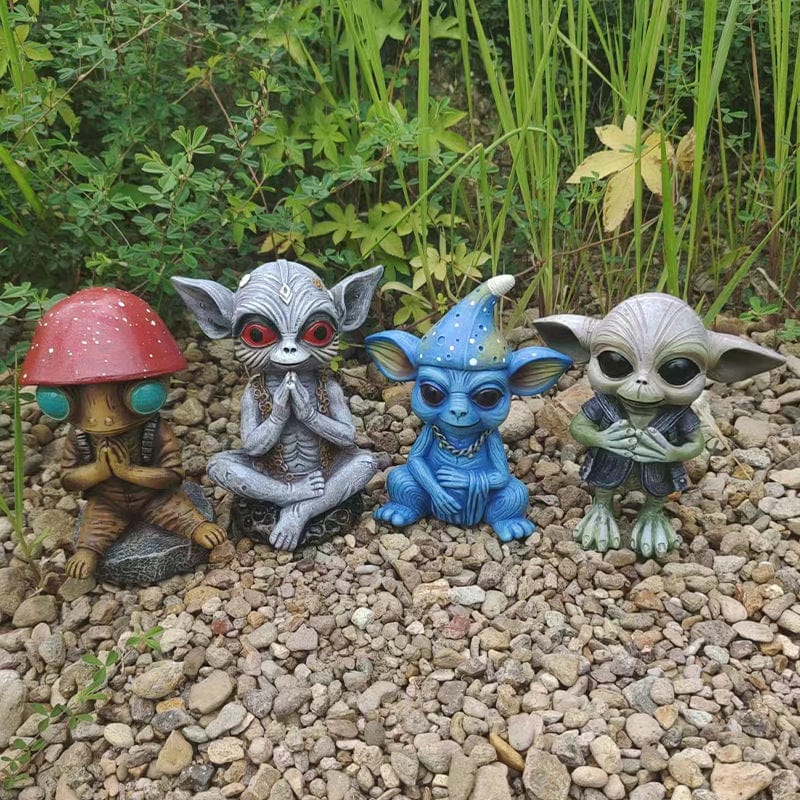 Halloween Garden Decoration Alien Statue for Outdoor Space ebasketonline