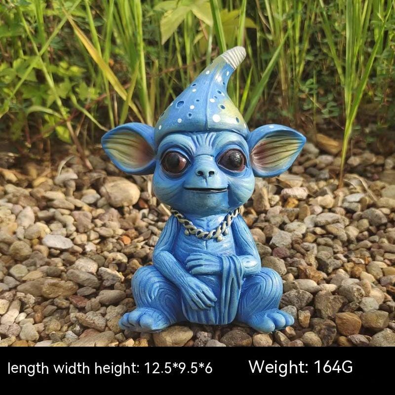 Halloween Garden Decoration Alien Statue for Outdoor Space ebasketonline