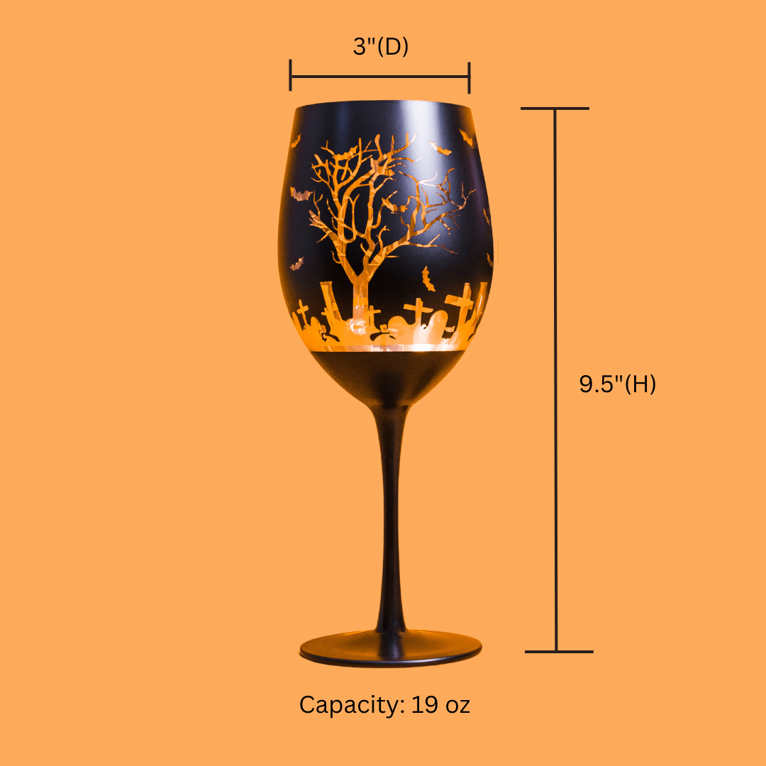 Halloween Wine Glasses Jersey Art Glass