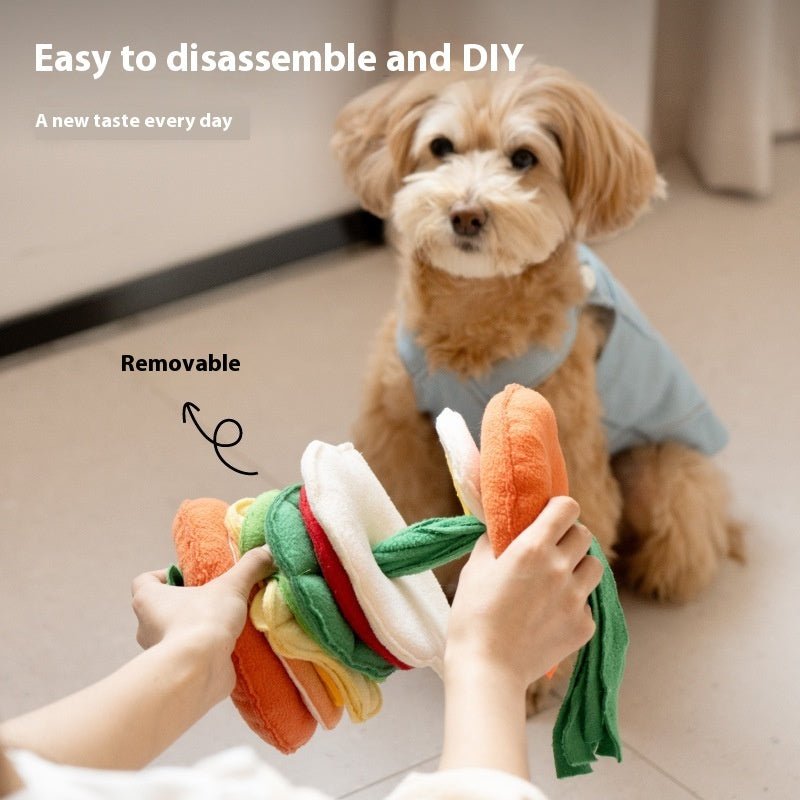 Hamburger Toy for Dogs
