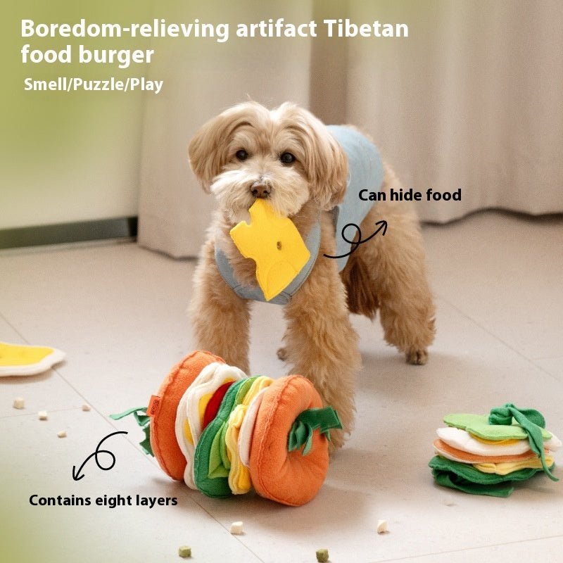 Hamburger Toy for Dogs