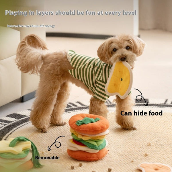 Hamburger Toy for Dogs