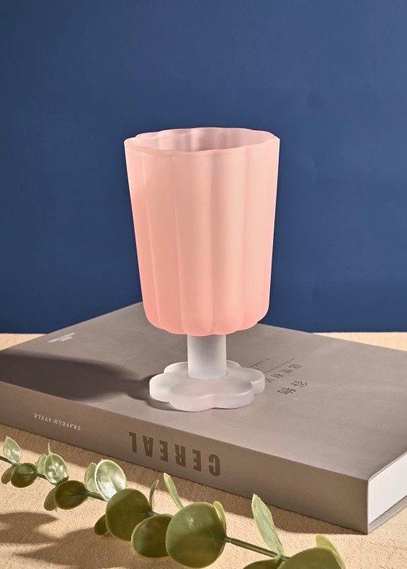 Hand Blown Petal Goblets - Cute Whimsical Colored Wine Glasses