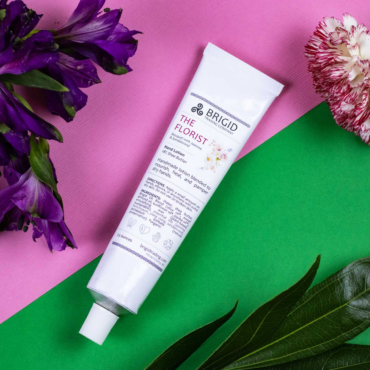 The Florist Natural Hand Lotion - Jasmine, Ylang Ylang, Helichrysum, and Sandalwood