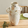 Hand-Painted Italian Olive Vine Ceramic Urn
