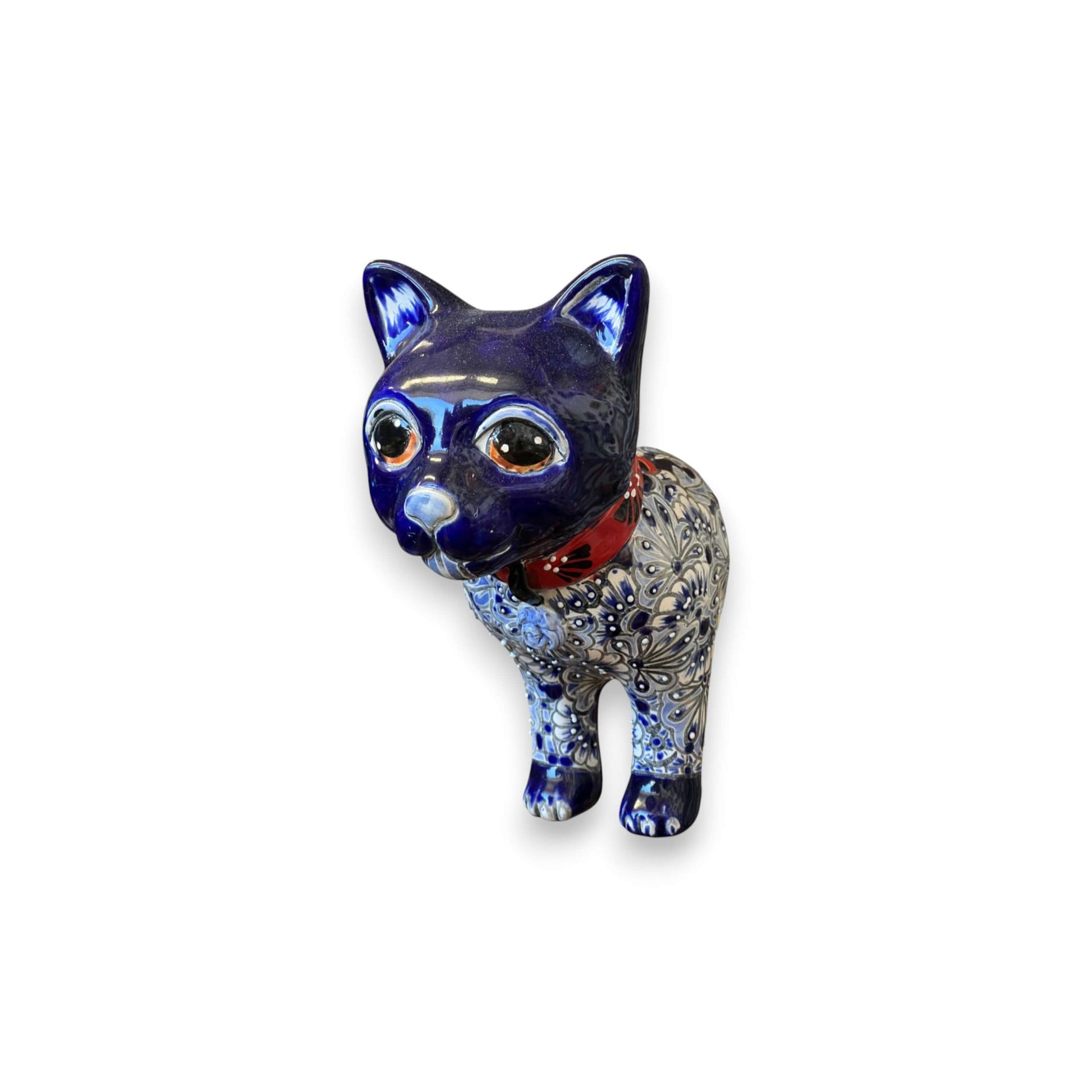 Talavera Cat Wall Planter | Hand-Painted Ceramic Art