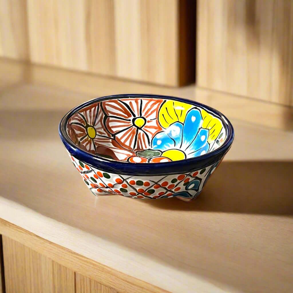 Talavera Ceramic Salsa Bowl | Handcrafted Mexican Dish