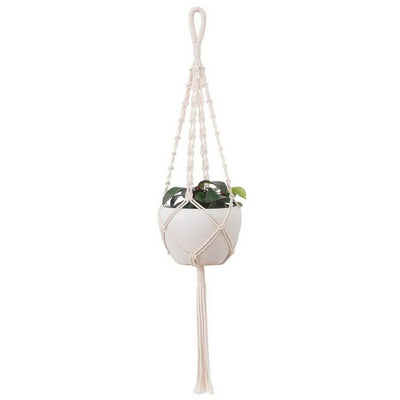 Hand Woven Macrame Tapestry Plant Hanger Holder