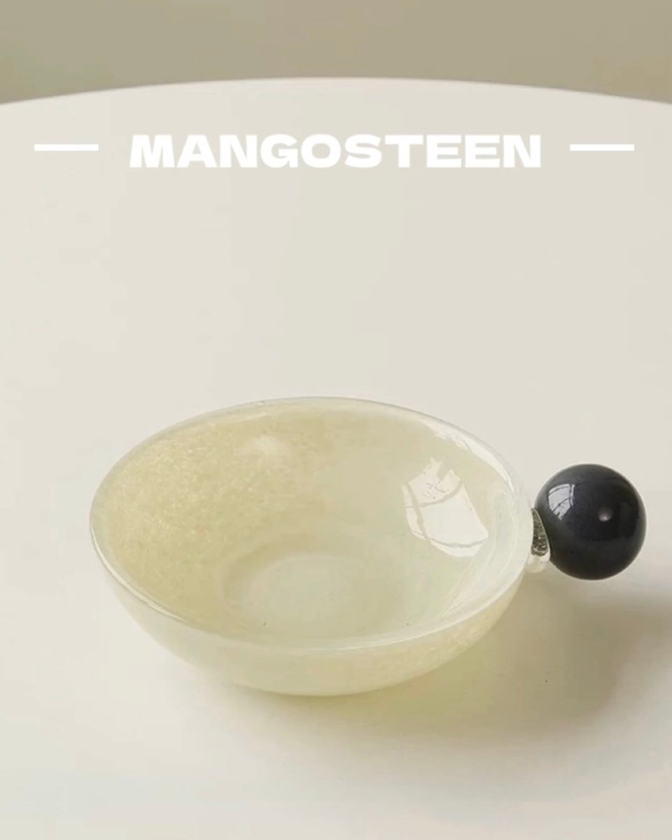 Handblown Bonbon Whimsical Salad Cereal Bowl, Eclectic Decorative Bowl