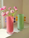 Handblown Whimsical Cylinder Vase - Eclectic Table Setting Centrepieces