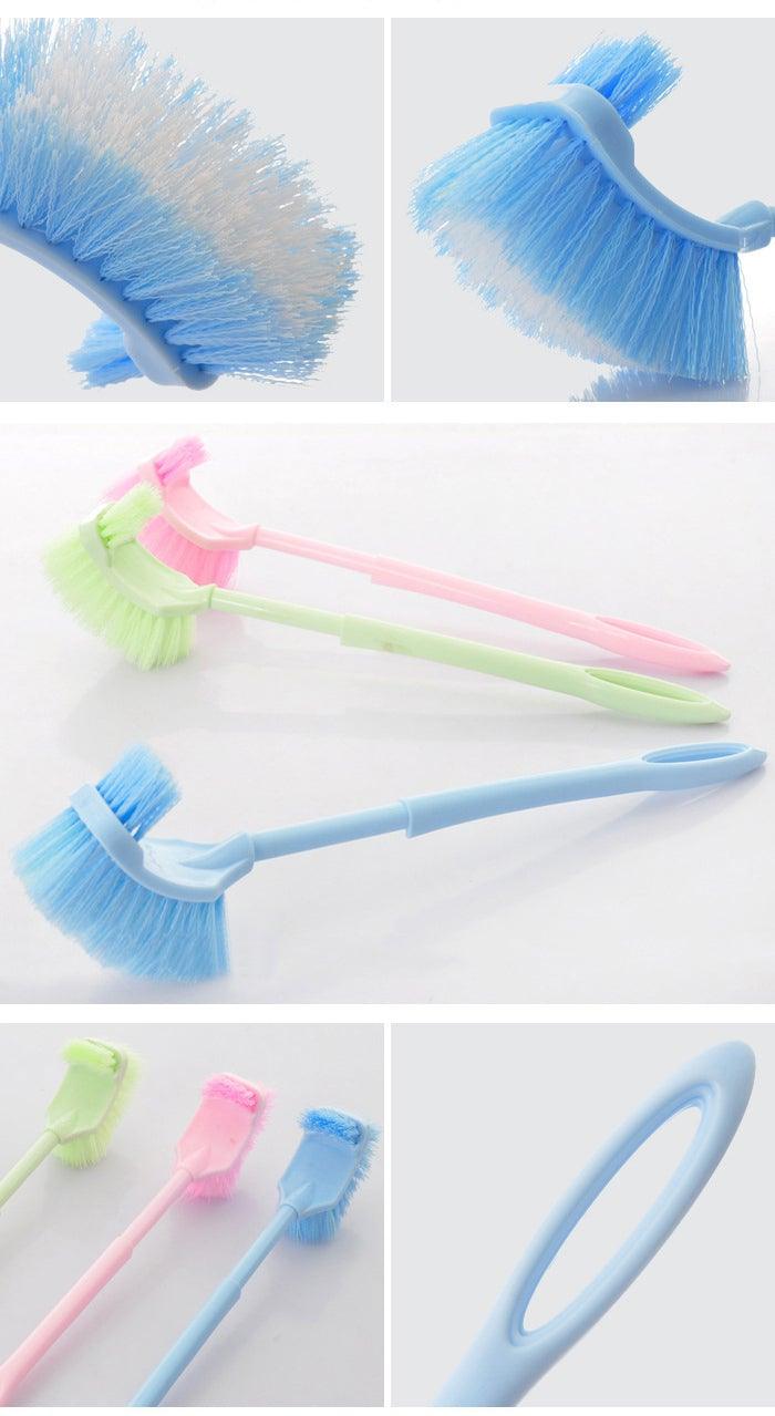 Handheld Toilet Cleaning Brush Household Toilet Cleaning Toilet Stain Powerful Stain Removal Brush Bathroom Accessories  Cleaning Tools For Bathroom Shower Sliding Door Tracks Kitchen Edge Corner Window Cleaning Brush