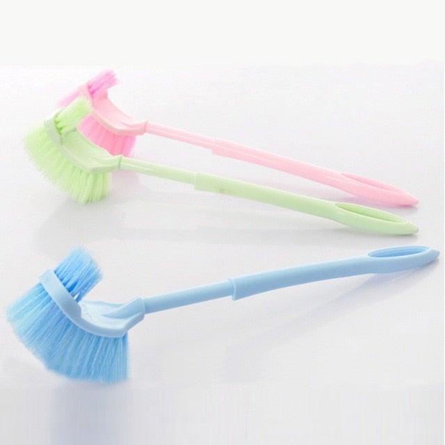 Handheld Toilet Cleaning Brush Household Toilet Cleaning Toilet Stain Powerful Stain Removal Brush Bathroom Accessories  Cleaning Tools For Bathroom Shower Sliding Door Tracks Kitchen Edge Corner Window Cleaning Brush