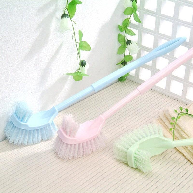 Handheld Toilet Cleaning Brush Household Toilet Cleaning Toilet Stain Powerful Stain Removal Brush Bathroom Accessories  Cleaning Tools For Bathroom Shower Sliding Door Tracks Kitchen Edge Corner Window Cleaning Brush