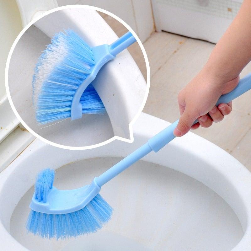Handheld Toilet Cleaning Brush Household Toilet Cleaning Toilet Stain Powerful Stain Removal Brush Bathroom Accessories  Cleaning Tools For Bathroom Shower Sliding Door Tracks Kitchen Edge Corner Window Cleaning Brush