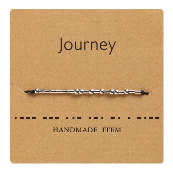 Handmade Beads Black String Bracelet With I Love You Lettering Cardboard Creative Charm Jewelry Couples Matching Bracelets Gifts For Couples Mom Daughter Best Friend 16-25cm