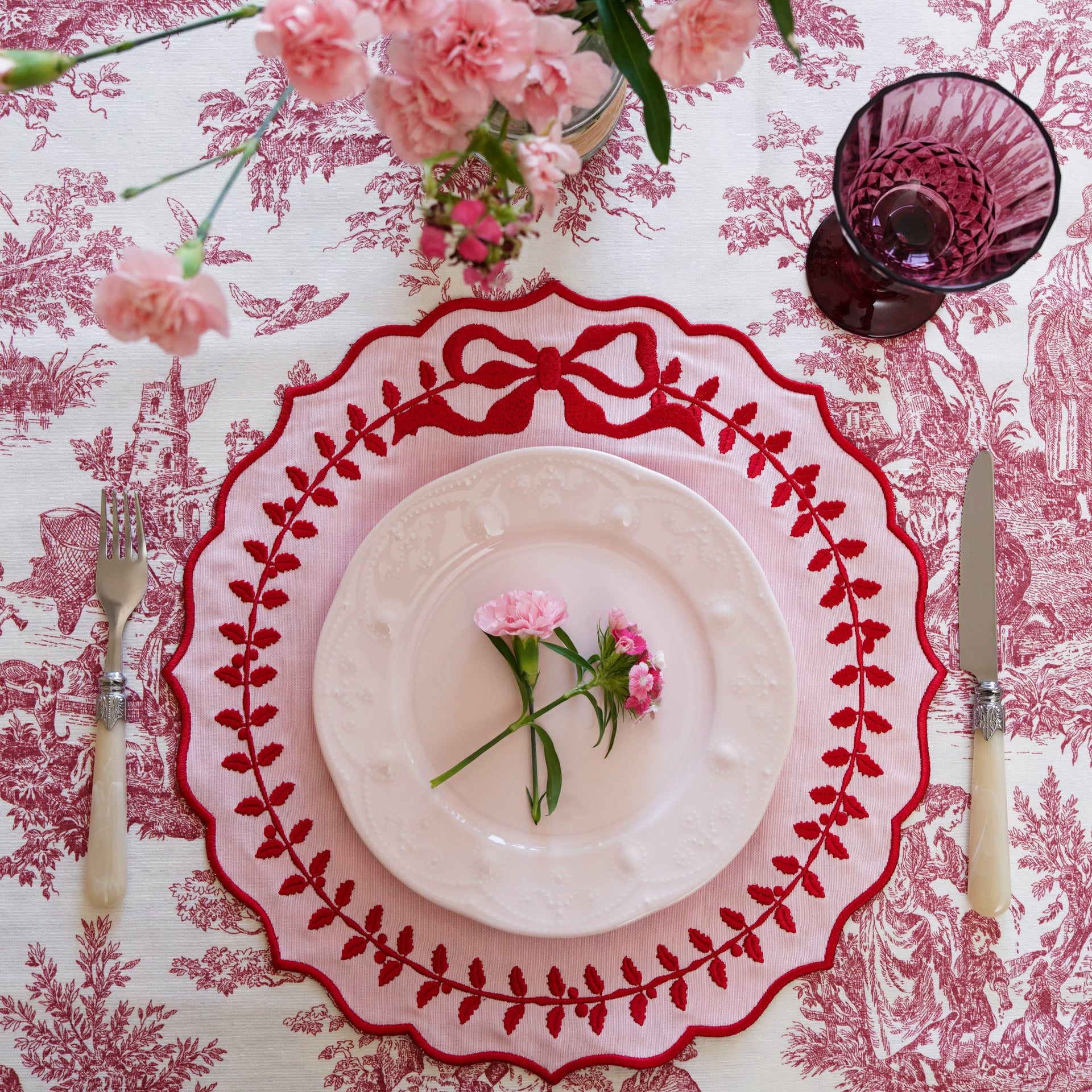 CHAMPAGNE PINK COTTON PLACEMATS (SET OF 4)