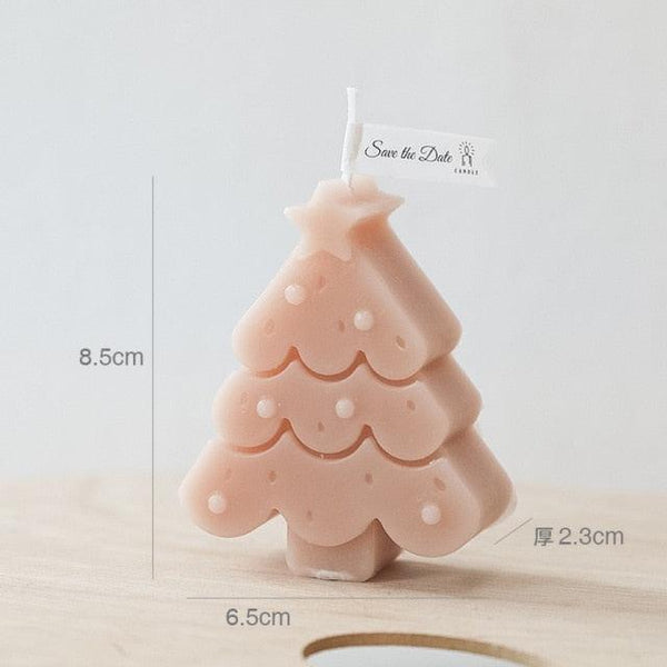 Handmade Creative Christmas Tree Scented Candles Christmas Tree Candles Christmas Gifts For Women Mom Girlfriend Christmas Scented Candles Home Decor Christmas Novelty Scented Candles Seasonal Celebration Candle Decoration Candle Gift