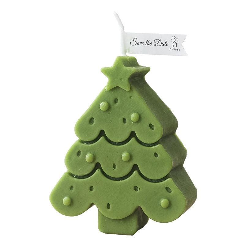Handmade Creative Christmas Tree Scented Candles Christmas Tree Candles Christmas Gifts For Women Mom Girlfriend Christmas Scented Candles Home Decor Christmas Novelty Scented Candles Seasonal Celebration Candle Decoration Candle Gift