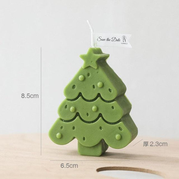 Handmade Creative Christmas Tree Scented Candles Christmas Tree Candles Christmas Gifts For Women Mom Girlfriend Christmas Scented Candles Home Decor Christmas Novelty Scented Candles Seasonal Celebration Candle Decoration Candle Gift