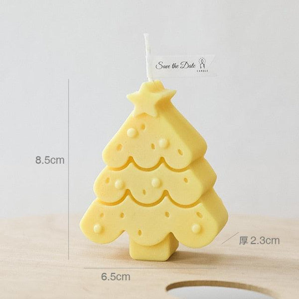 Handmade Creative Christmas Tree Scented Candles Christmas Tree Candles Christmas Gifts For Women Mom Girlfriend Christmas Scented Candles Home Decor Christmas Novelty Scented Candles Seasonal Celebration Candle Decoration Candle Gift