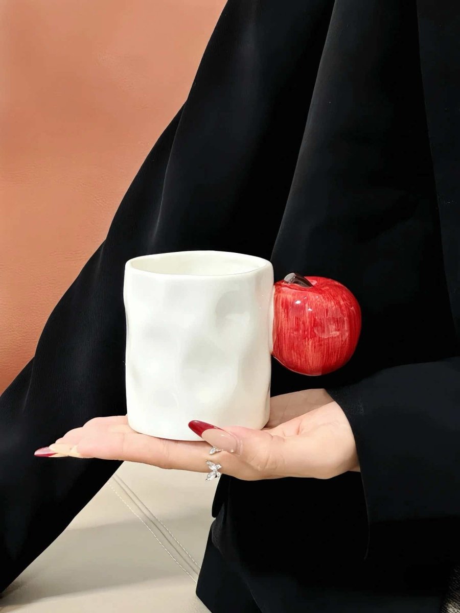 Handmade Cute Fruit Ceramic Coffee Mug, Whimsical Espresso Cups