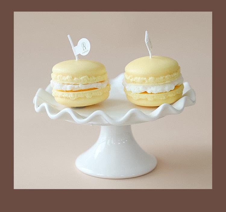 Handmade Lovely Macaron Candle Macaron Candles Scented Candle Cute Handmade Aromatherapy Candles Gifts For Women Home Decor Candle Scented Candles Aromatherapy Wedding Home Decoration Scented Candles INS Shooting Props
