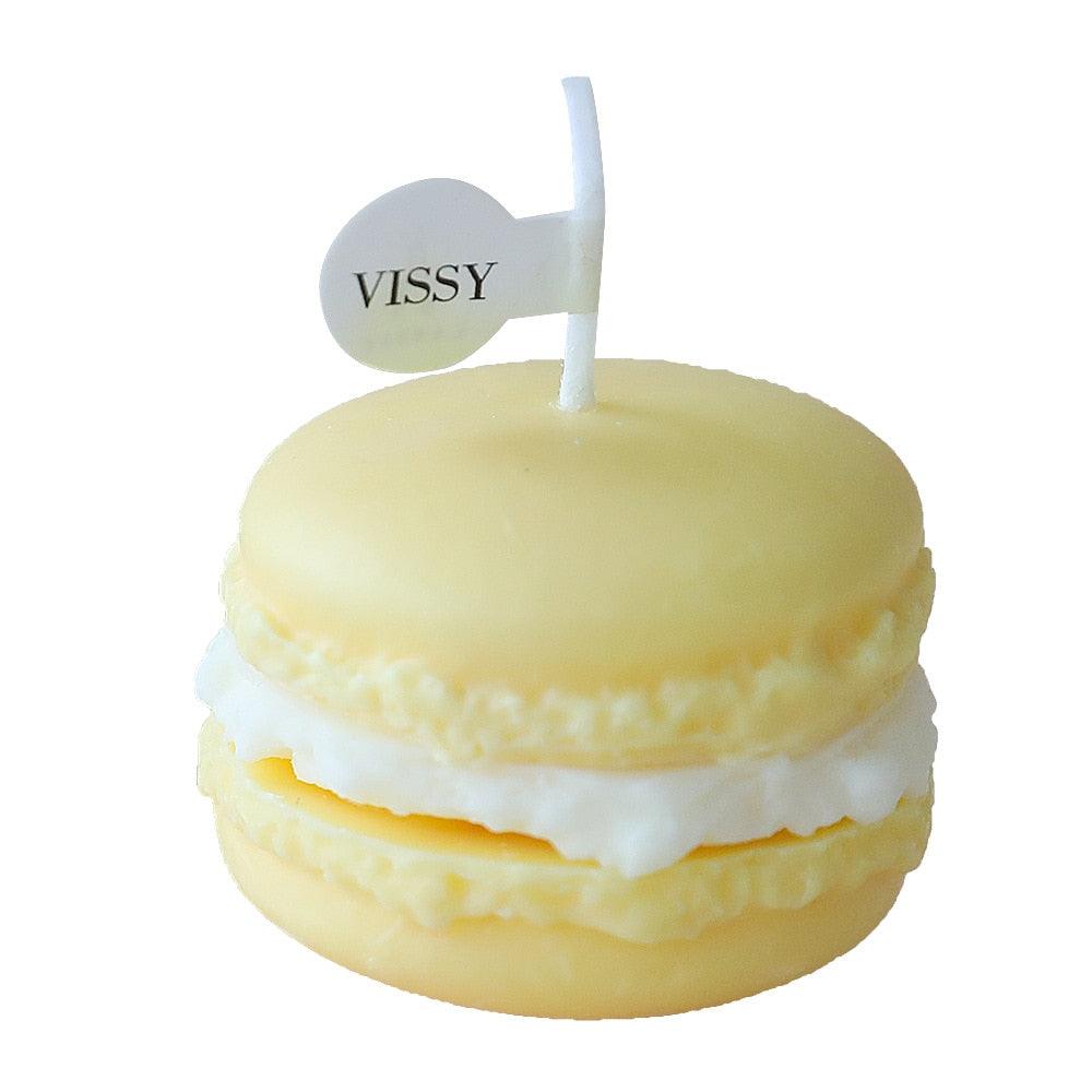 Handmade Lovely Macaron Candle Macaron Candles Scented Candle Cute Handmade Aromatherapy Candles Gifts For Women Home Decor Candle Scented Candles Aromatherapy Wedding Home Decoration Scented Candles INS Shooting Props