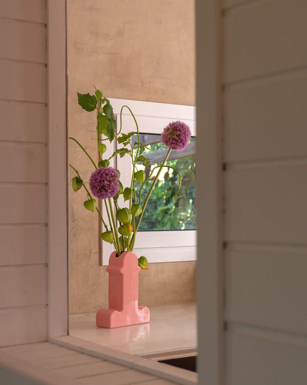 Handmade Memphis Ceramic Dick Vase | Decorative Shiva Flower Vase