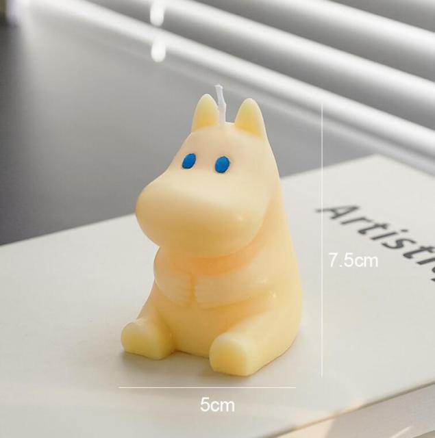 Handmade Scented Candles Creative Teddy Dog Candles Cute Bear Birthday Candles Bear Shaped Cool Candles Scented Funky Candles Aesthetic Candles Birthday Cake Decoration Cake Topper Decor For Baby ShoweAromatherapy Teddy Bear Shape Candle Gift