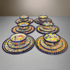 Handmade Talavera 24-Piece Dinnerware Set | Mexican Pottery for 6