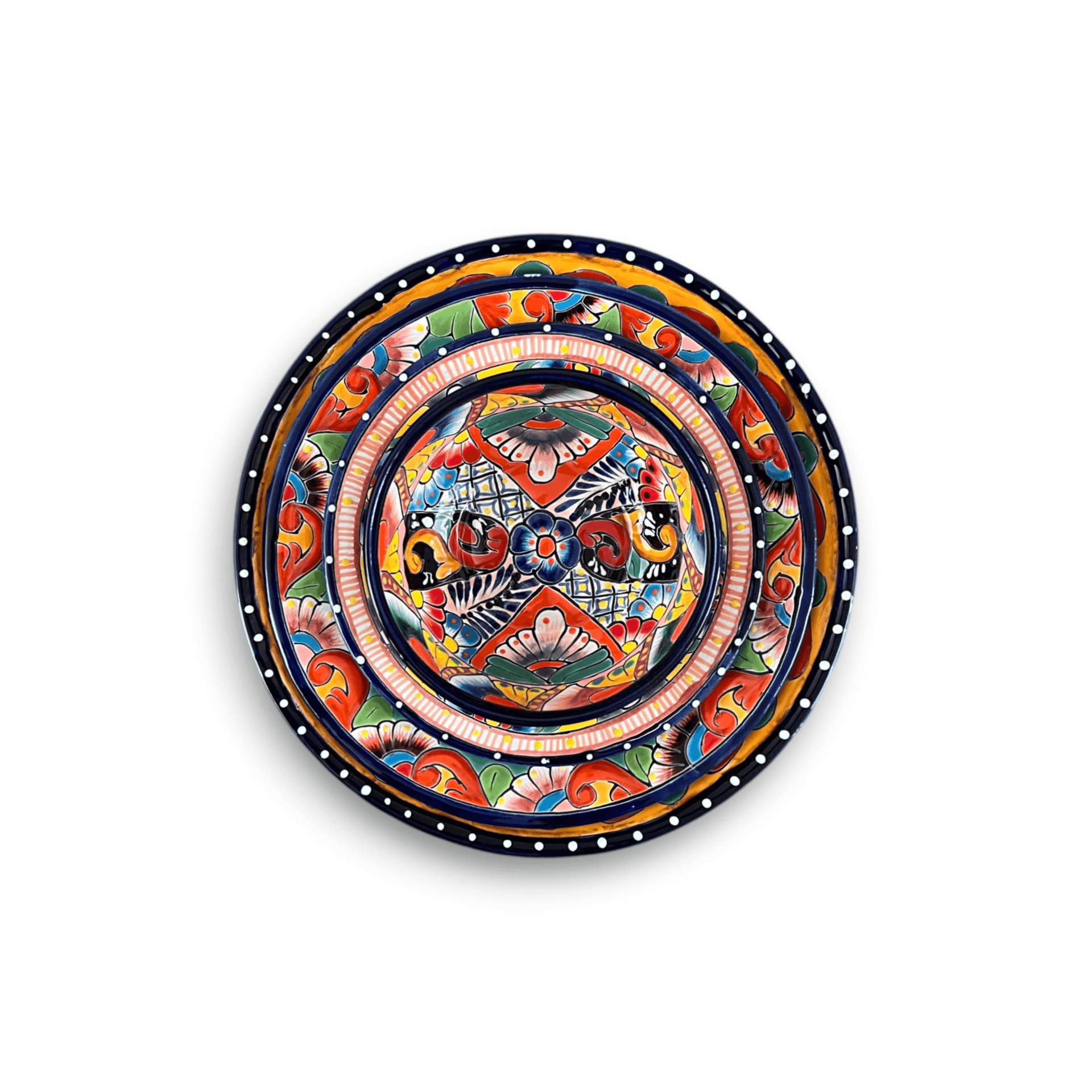 30-Piece Talavera Dinnerware Set | Colorful Tableware (Seats 6)