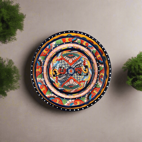 40-Piece Talavera Dinnerware Set | Colorful Tableware for 8