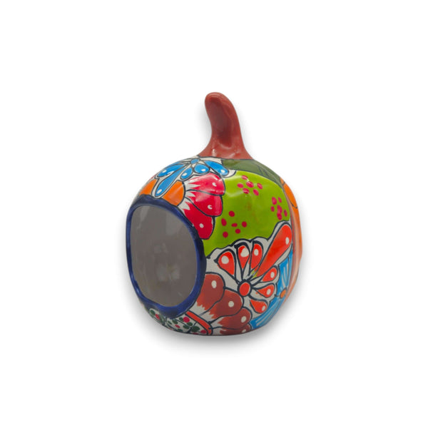 Handmade Talavera Pumpkin | Mexican Jack-O'-Lantern Decor