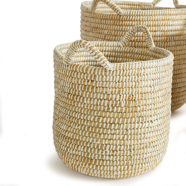 Handwoven Rivergrass Storage Baskets for Coastal Decor (Set of 3)