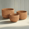 Handwoven Seagrass Storage Baskets (Set of 3)