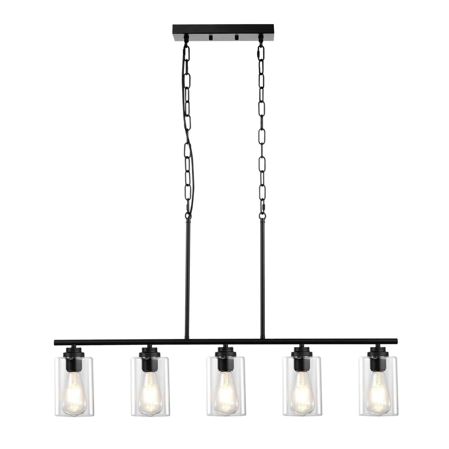 Hanging Pendant Lights for Kitchen Island with 5-Lights & Adjustable Design