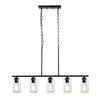 Hanging Pendant Lights for Kitchen Island with 5-Lights & Adjustable Design