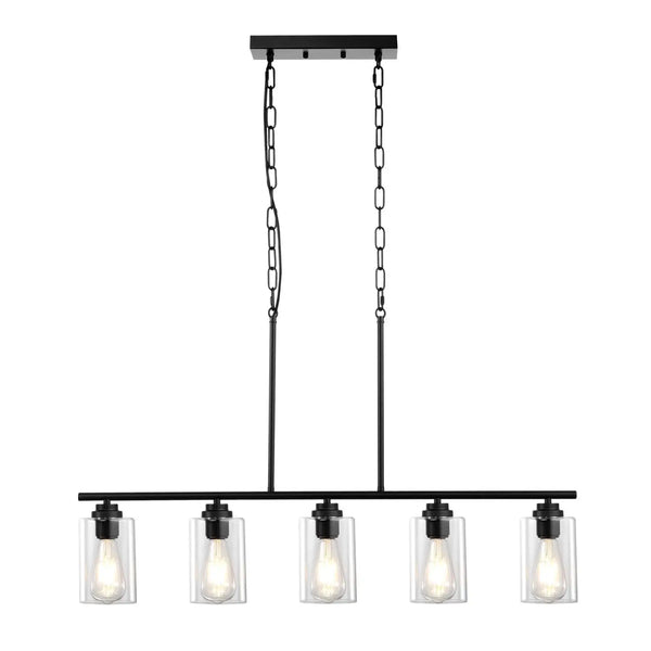 Hanging Pendant Lights for Kitchen Island with 5-Lights & Adjustable Design